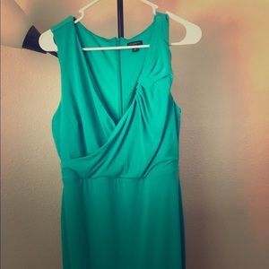 Ann Taylor seafoam green cross front dress